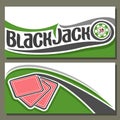 Vector illustration of Black Jack Royalty Free Stock Photo