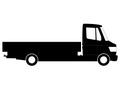 Black Light Truck Drawing Royalty Free Stock Photo