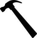 vector silhouette hammer icon