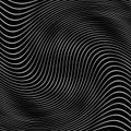 Abstract Black and White Geometric Stripes.hypnosis spiral.Seamless Black and white stripes background.seamless wave line patterns