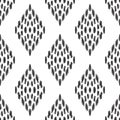 Vector ikat seamless pattern in ethnic style.