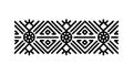 Tribal Pattern Border Vector, vector design Generative AI Royalty Free Stock Photo