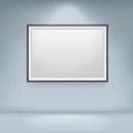 Vector illustration of blank display frame