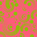 Abstract trendy rose green pattern