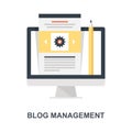 Blog Management icon concept