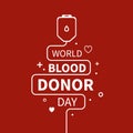 Blood donation infographic Royalty Free Stock Photo