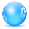 sphere ball glossy blue