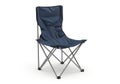 Vector illustration of a blue folding camping chair Royalty Free Stock Photo