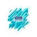 Vector illustration of blue geometric diagonal rectangles background