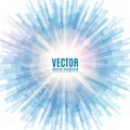 Vector illustration of blue line rounded abstract background Royalty Free Stock Photo