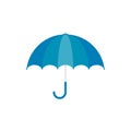 Blue umbrella icon. Blue umbrella isolated Royalty Free Stock Photo