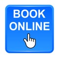 Book online button Royalty Free Stock Photo