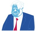 Character Illustration of Boris Johnson, U.K. prime minister