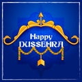 Bow and Arrow of Lord Rama for Happy Dussehra festival of India