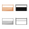 Vector illustration of box and toolbox icon. Web element of box and storage stock symbol for web.