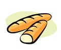 Vector illustration of the bread