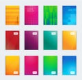 Vector illustration of bright color abstract pattern background with line gradient texture for minimal dynamic cover design.