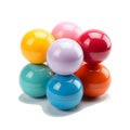 Vector illustration of bright multi -colored balls.