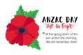 Anzac day card