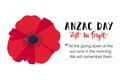 Anzac day card