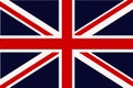 Vector illustration of the British flag. Flag of the United Kingdom of Great Britain and Northern Ireland. State symbol