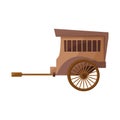 Vector illustration of brougham and old icon. Web element of brougham and wagon stock vector illustration.