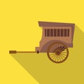 Vector design of brougham and old symbol. Graphic of brougham and wagon vector icon for stock.