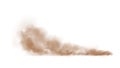 Brown dust plume cloud with white copy space Royalty Free Stock Photo