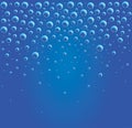 Vector illustration of bubbles in the water
