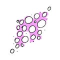 Vector illustration. Bubbles in zazlichnyh forms.