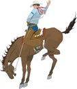 Bucking Bronco Vector Illustration