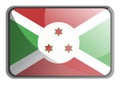 Vector illustration of Burundi flag