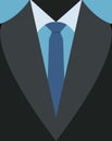 Vector illustration of business men`s suit Royalty Free Stock Photo