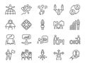 Business people icon set. Included icons as group, team, people, conference, leader, management and more.