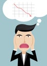 Vector illustration of Businessman, chaos, stressed,share