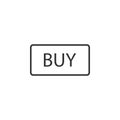Buy now button, click, website element. Vector illustration Royalty Free Stock Photo