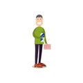 People shopping vector illustration in flat style