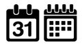 Calendar vector icon Royalty Free Stock Photo