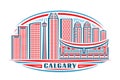 Vector illustration of Calgary Royalty Free Stock Photo