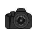 Vector illustration of DSLR camera Royalty Free Stock Photo