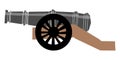 Vector illustration of cannon