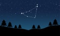 Vector illustration of Capricorn constellation