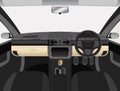 Vector Illustration of car dashboard Royalty Free Stock Photo