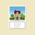 Card Invitation house-warming party Royalty Free Stock Photo