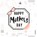 Vector illustration of card for mother day holiday greeting