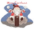 Santa biker