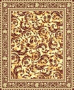 Vector illustration of a carpet ornament