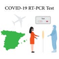 Vector Spain Medicine RT PCR Test Coronavirus