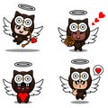 owl love animal mascot costume