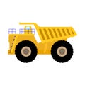 Vector illustration cartoon big heavy dump truck Royalty Free Stock Photo